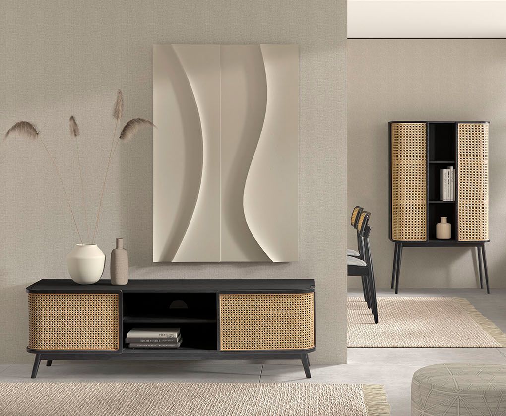 Mueble TV Manila Negro