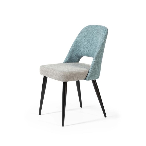 Silla Fan Turquesa Pata Negra