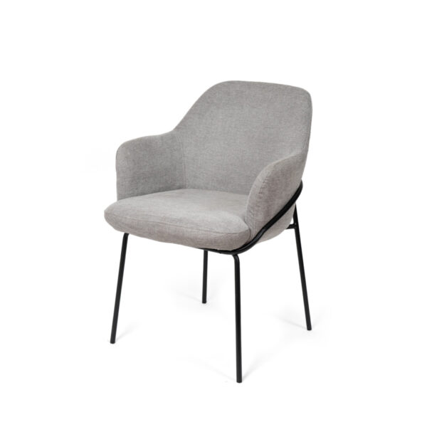 Silla Abigail gris claro