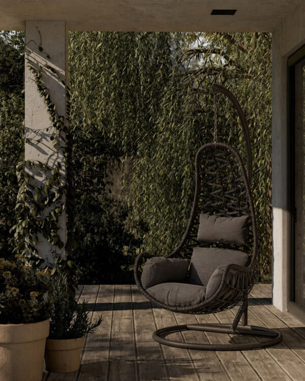 Sillón colgante Costanza gris